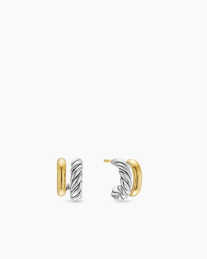 David Yurman DY Mercer Double Hoop Huggie Earrings David Yurman Women’s