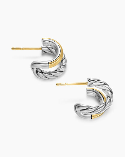 David Yurman DY Mercer Double Hoop Huggie Earrings David Yurman Women’s