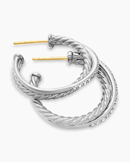 David Yurman Crossover Hoop Earrings David Yurman Women’s