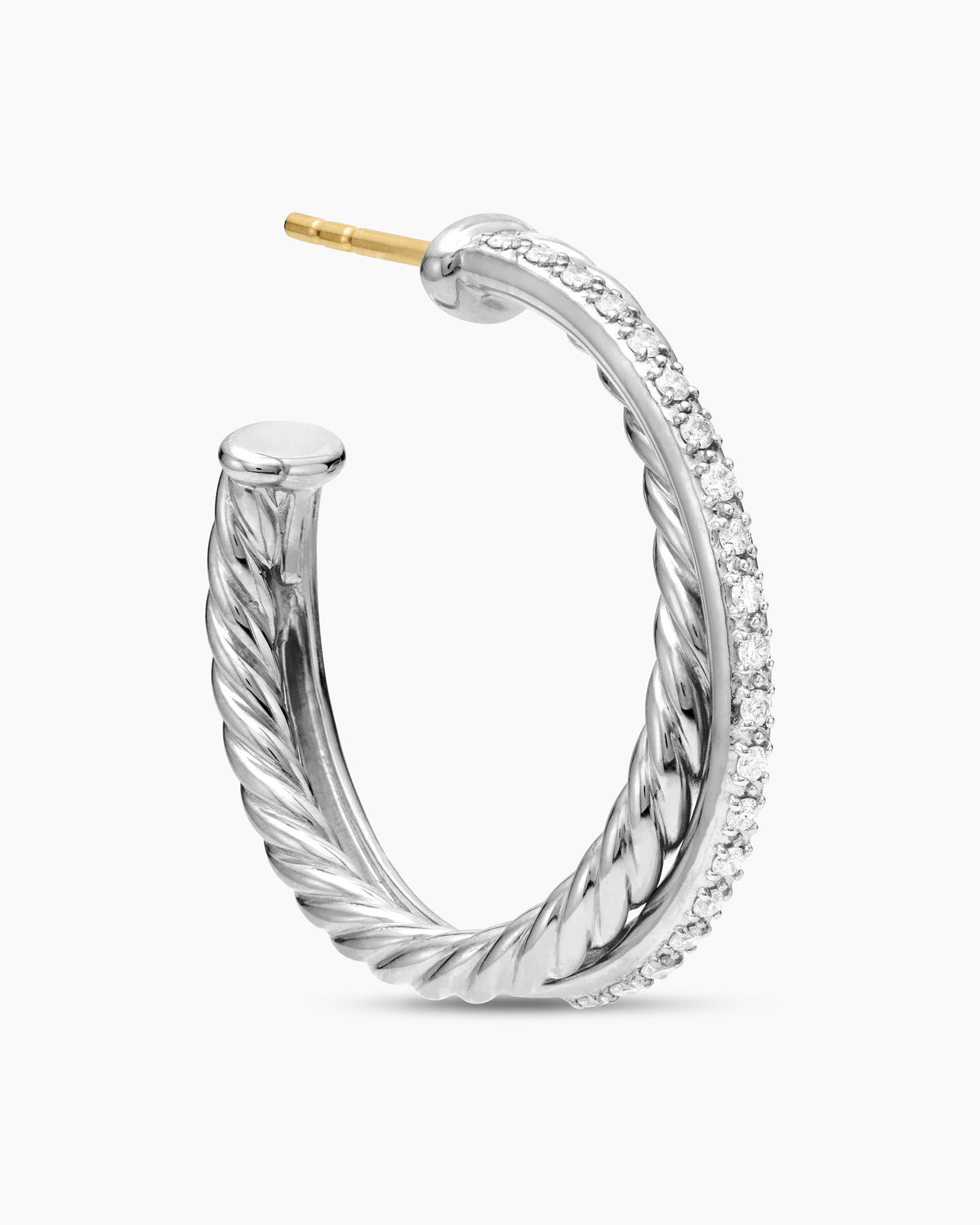 David Yurman Crossover Hoop Earrings David Yurman Women’s