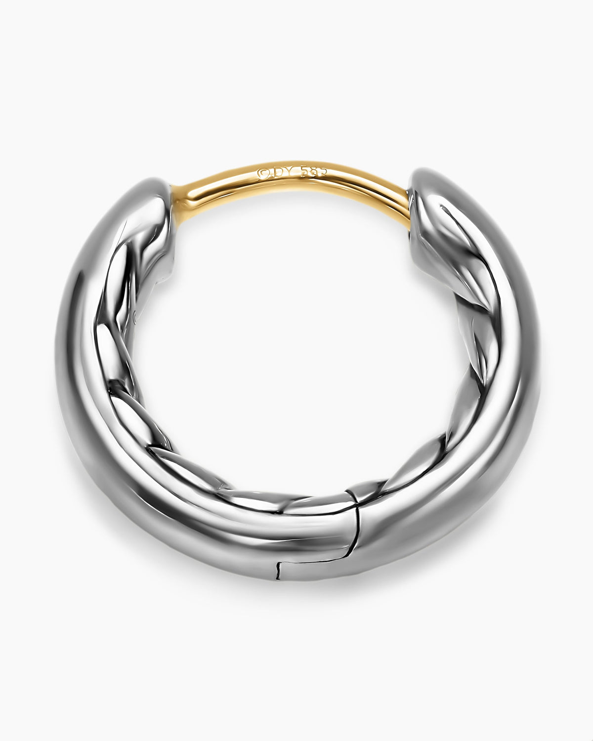 David Yurman DY Mercer® Huggie Hoop Earrings in Sterling Silver, 12mm David Yurman Women’s