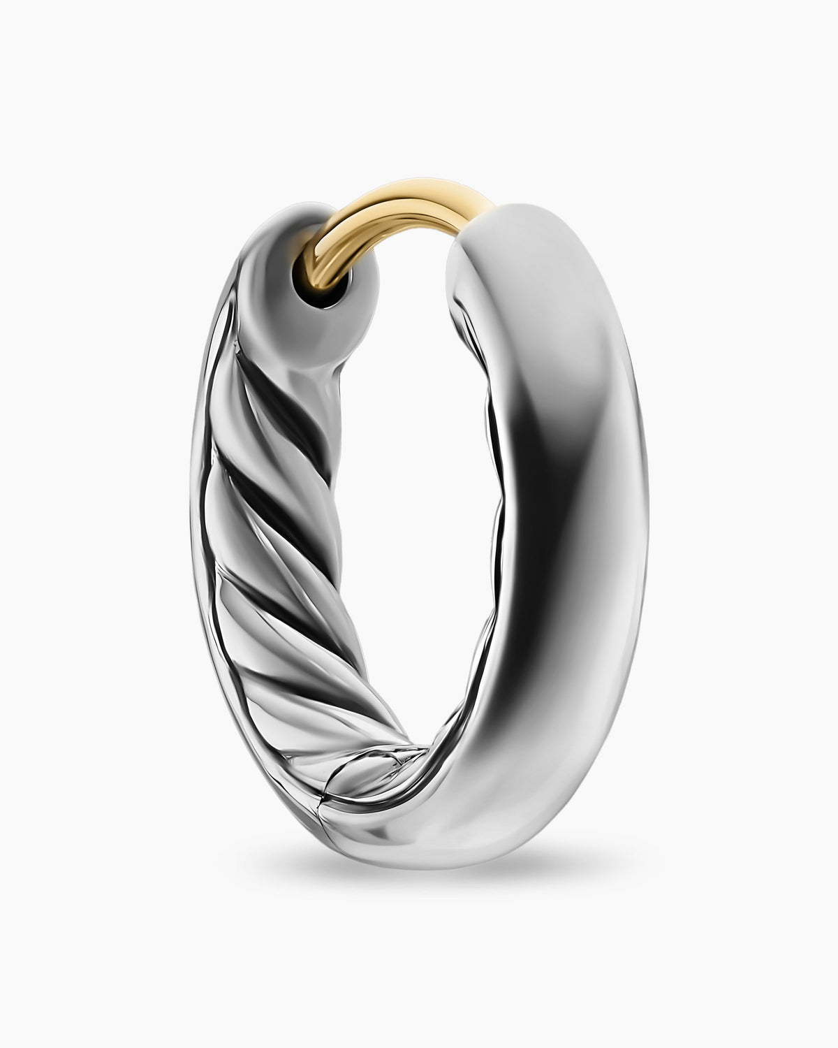 David Yurman DY Mercer® Huggie Hoop Earrings in Sterling Silver, 12mm David Yurman Women’s