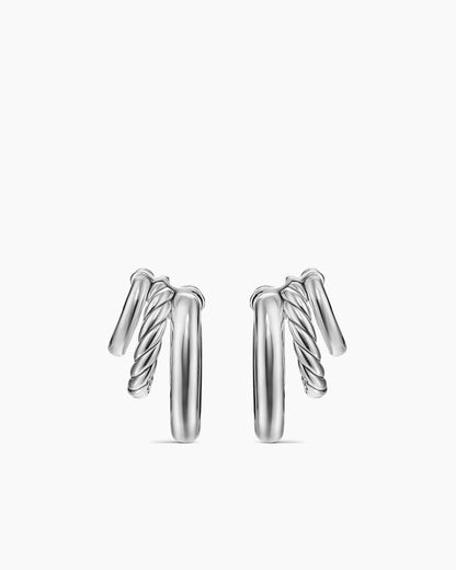 David Yurman DY Mercer Three Row Hoop Earrings David Yurman Women’s