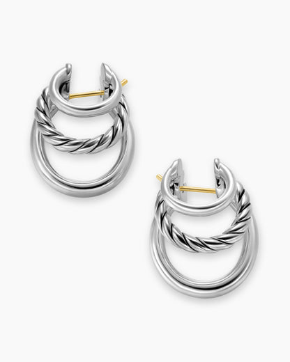 David Yurman DY Mercer Three Row Hoop Earrings David Yurman Women’s