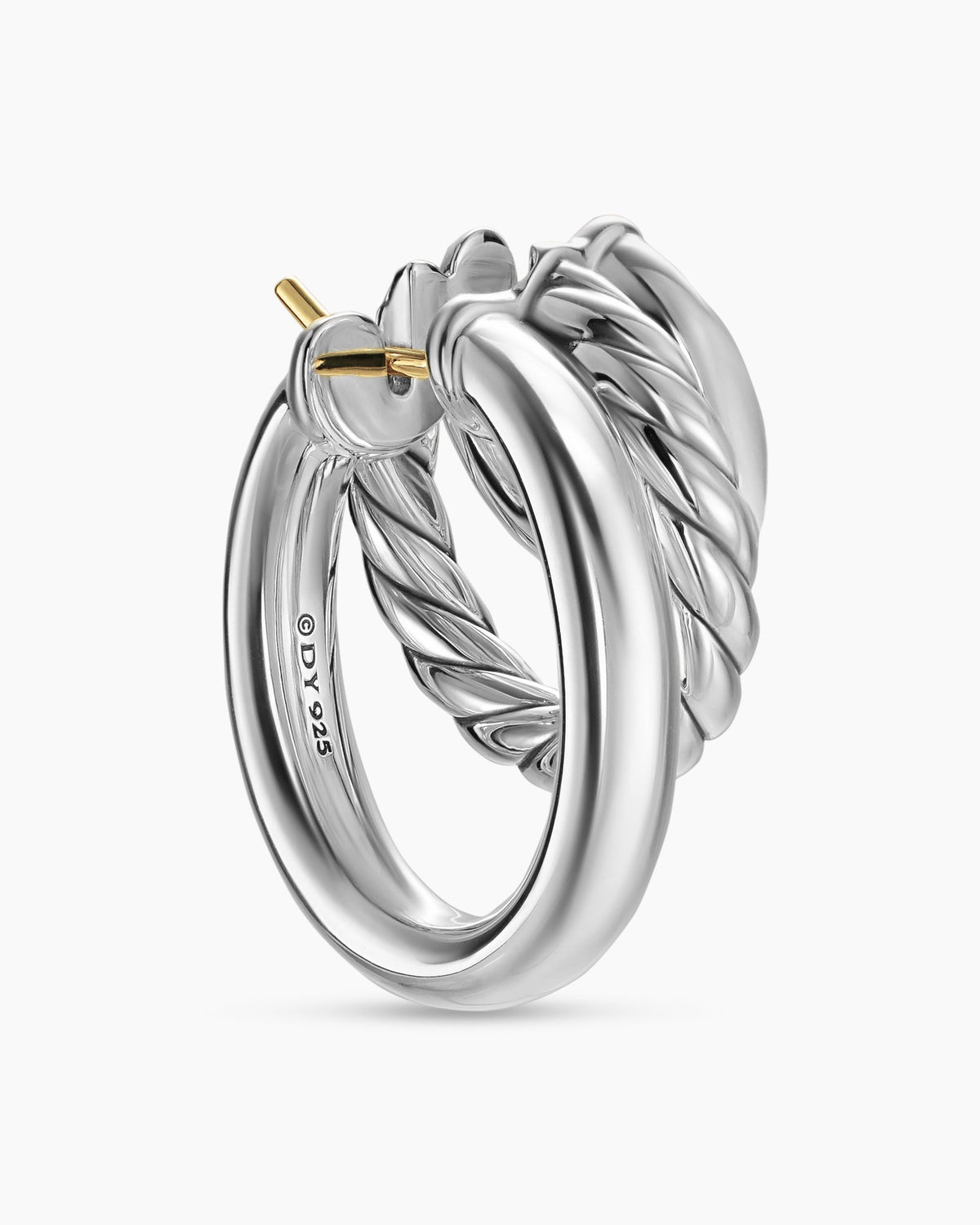 David Yurman DY Mercer Three Row Hoop Earrings David Yurman Women’s