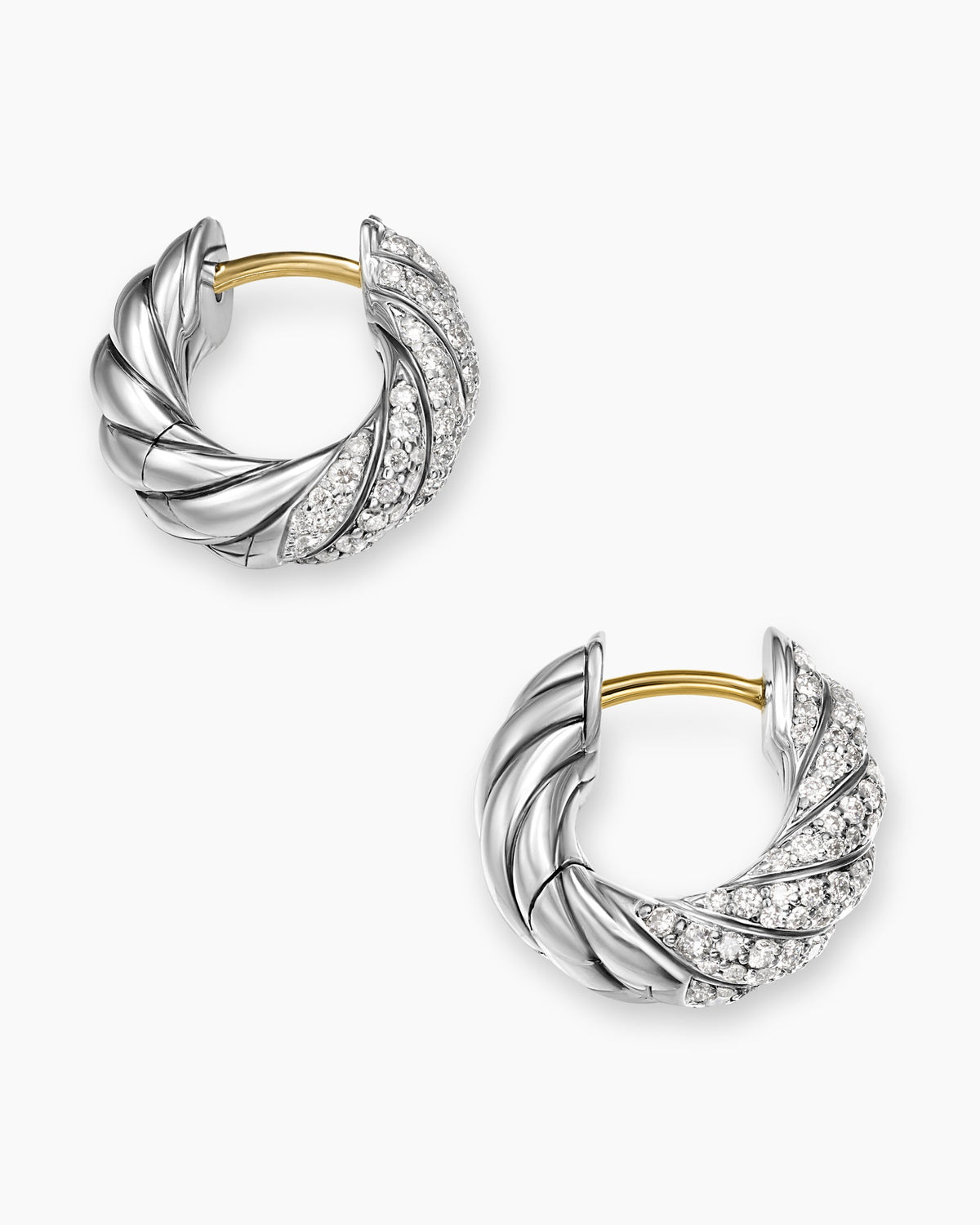 David Yurman Sculpted Cable Hoop Earrings David Yurman Women’s