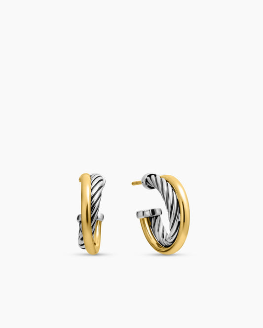 David Yurman Crossover Hoop Earrings David Yurman Women’s