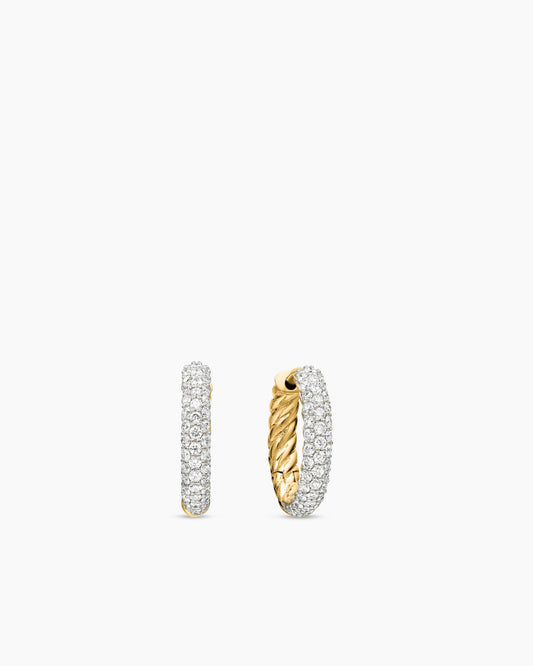 David Yurman Petite Pavé Huggie Hoop Earrings David Yurman Women’s