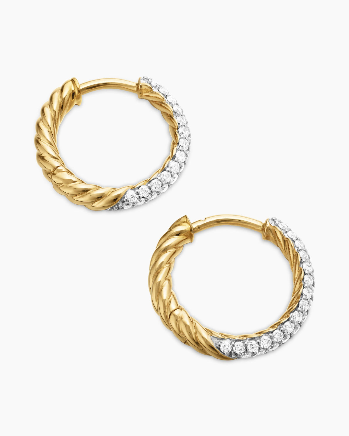 David Yurman Petite Pavé Huggie Hoop Earrings David Yurman Women’s