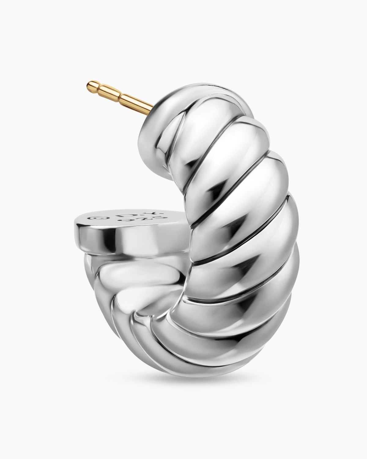 David Yurman Sculpted Cable Shrimp Earrings in Sterling Silver, 20.5mm David Yurman Women’s
