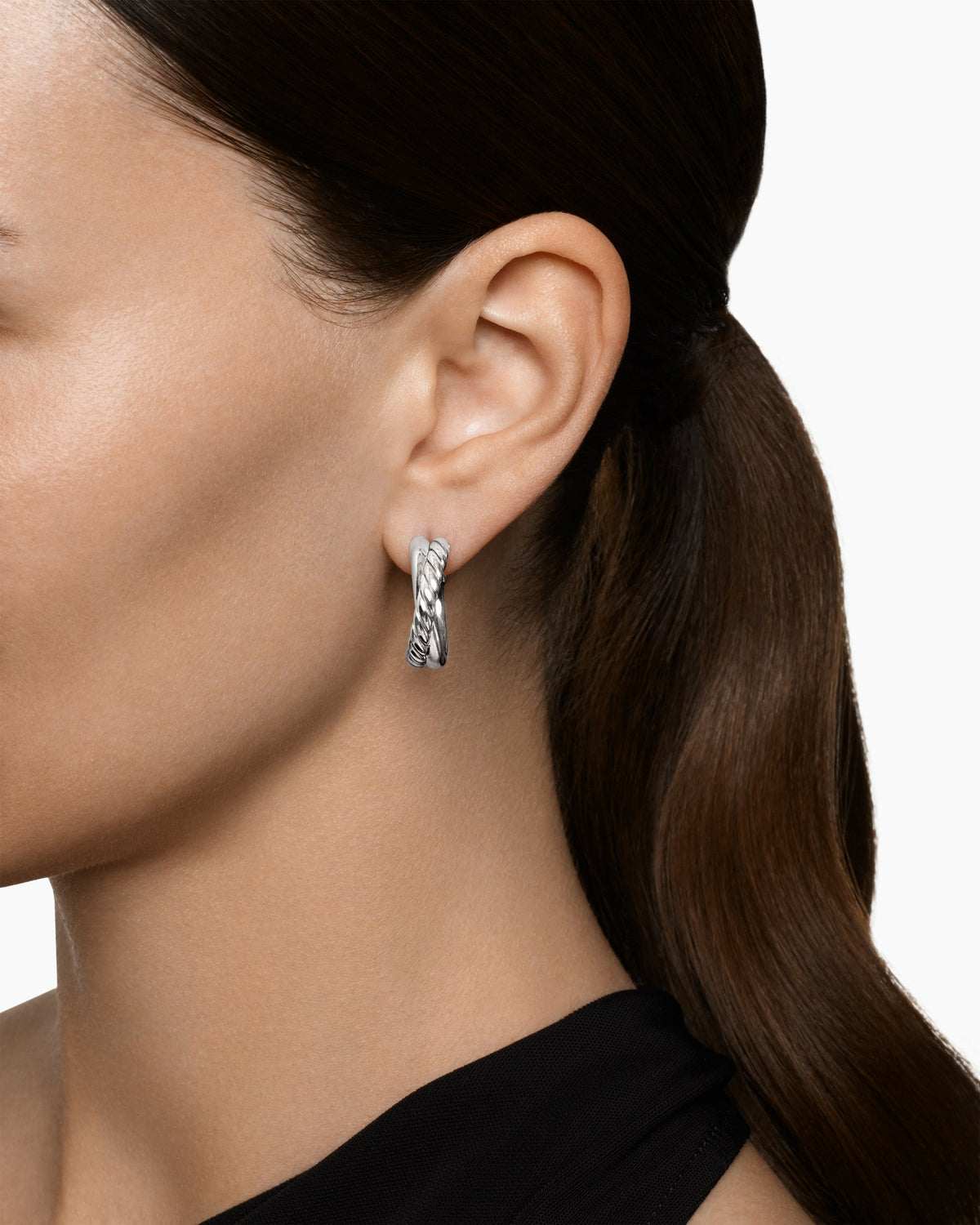 David Yurman Crossover Hoop Earrings David Yurman Women’s
