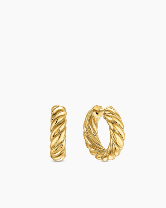 David Yurman Sculpted Cable Hoop Earrings David Yurman Women’s