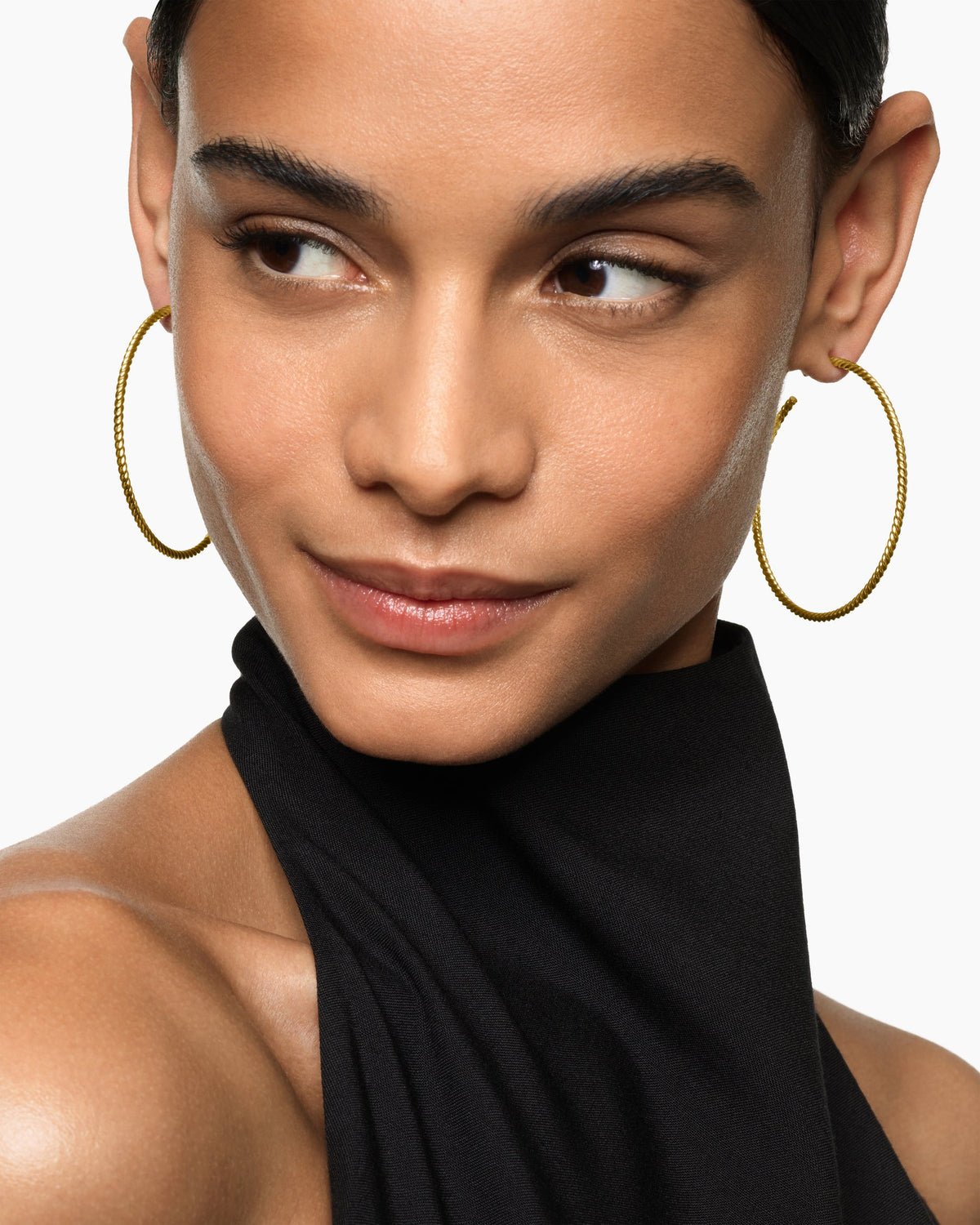 David Yurman Cablespira® Hoop Earrings in 18K Yellow Gold, 42.3mm David Yurman Women’s