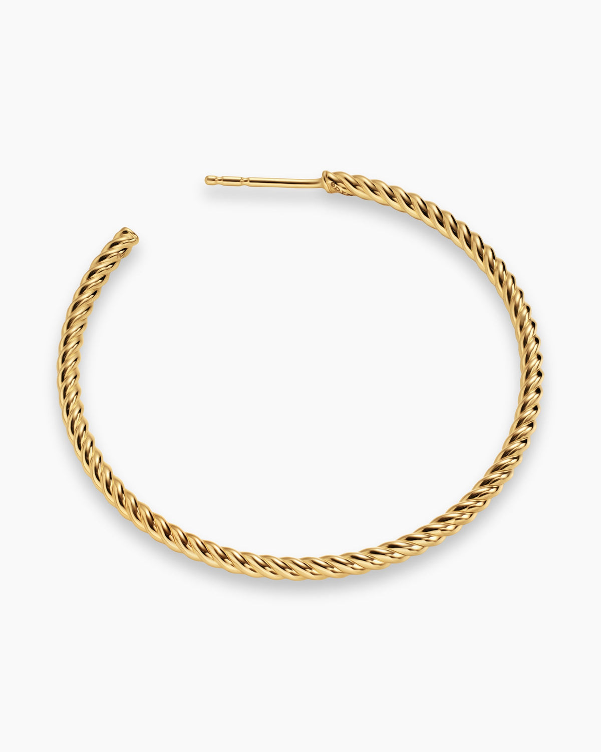 David Yurman Cablespira® Hoop Earrings in 18K Yellow Gold, 42.3mm David Yurman Women’s