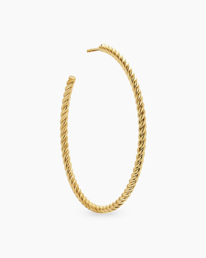 David Yurman Cablespira® Hoop Earrings in 18K Yellow Gold, 42.3mm David Yurman Women’s