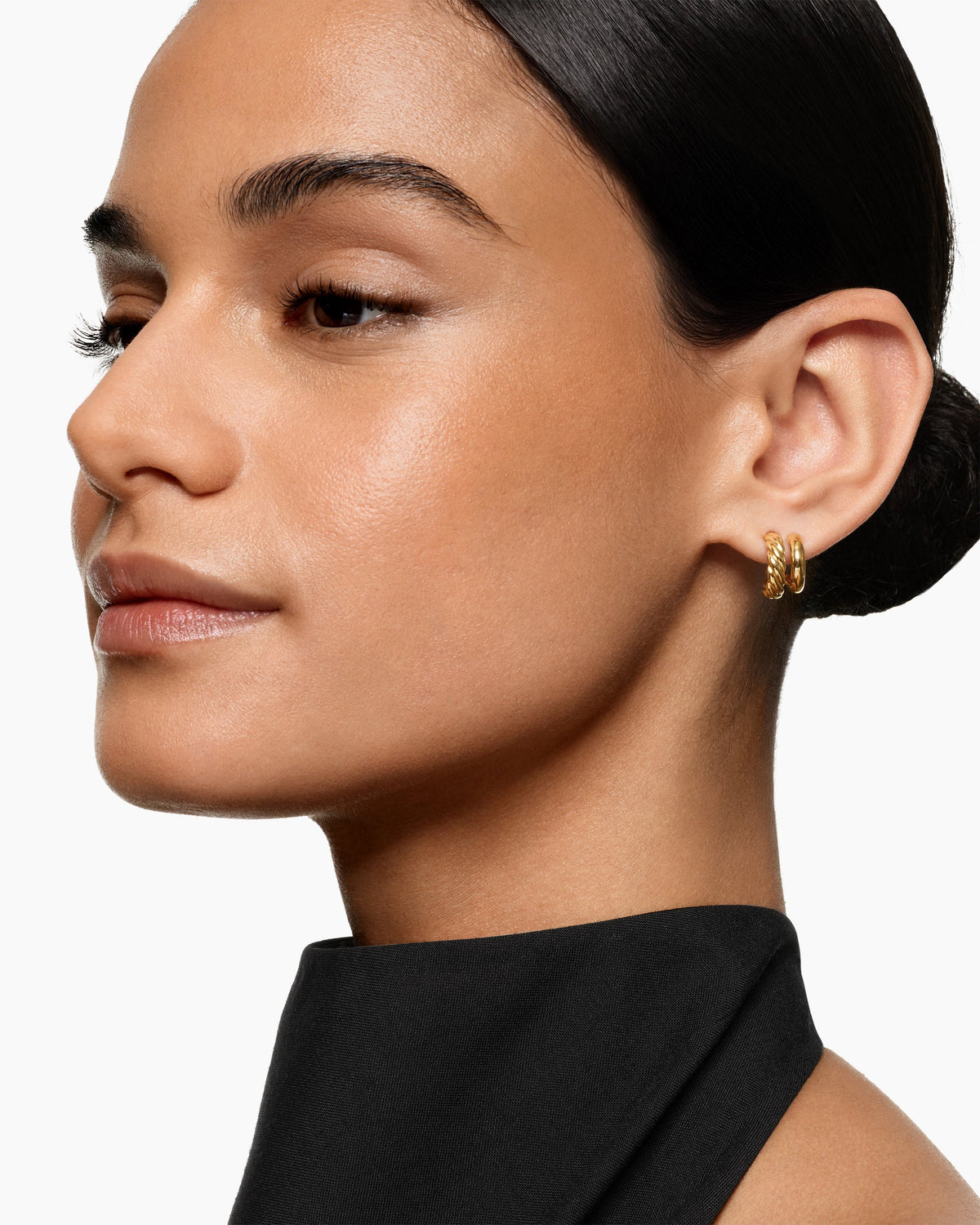 David Yurman DY Mercer Double Hoop Huggie Earrings David Yurman Women’s
