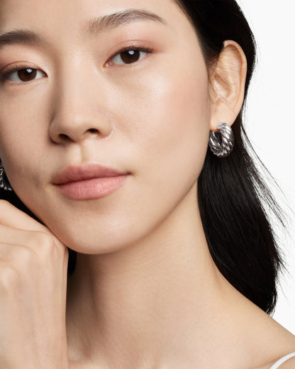 David Yurman Sculpted Cable Hoop Earrings David Yurman Women’s