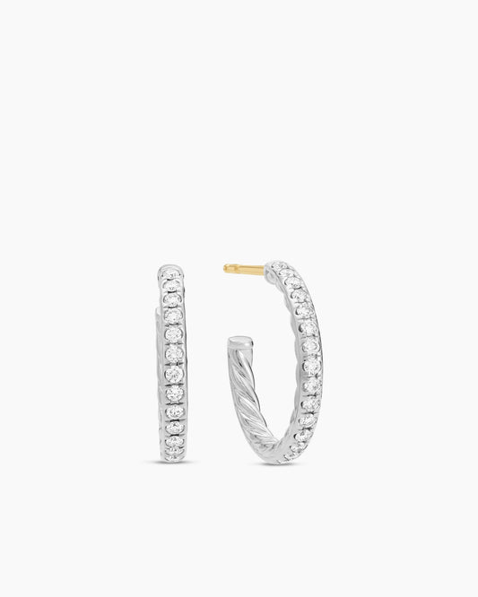 David Yurman Pavé Hoop Earrings David Yurman Women’s