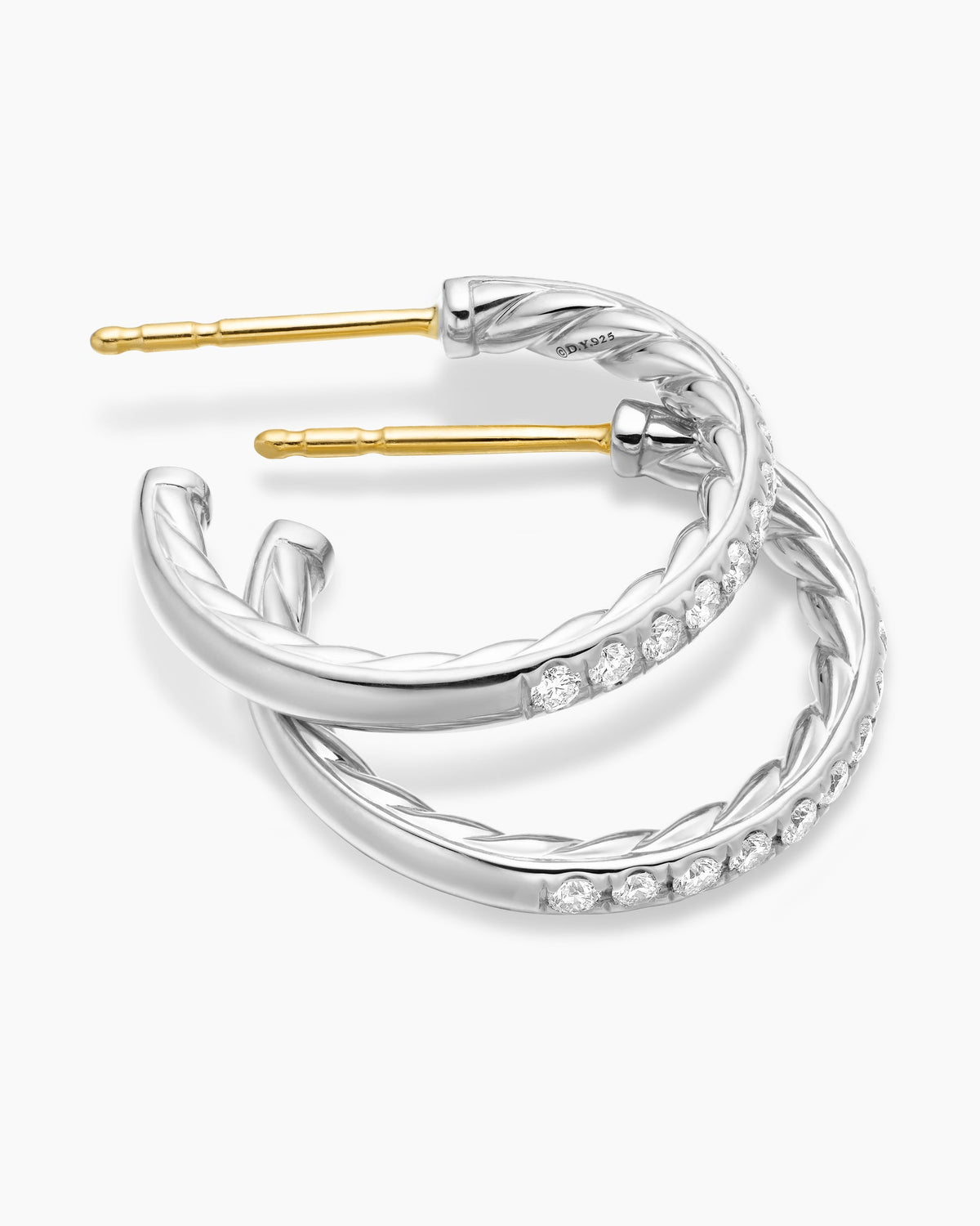 David Yurman Pavé Hoop Earrings David Yurman Women’s