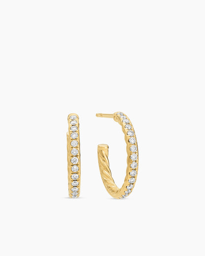 David Yurman Pavé Hoop Earrings David Yurman Women’s