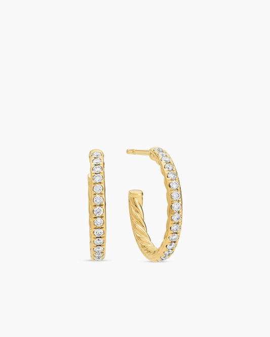 David Yurman Pavé Hoop Earrings David Yurman Women’s