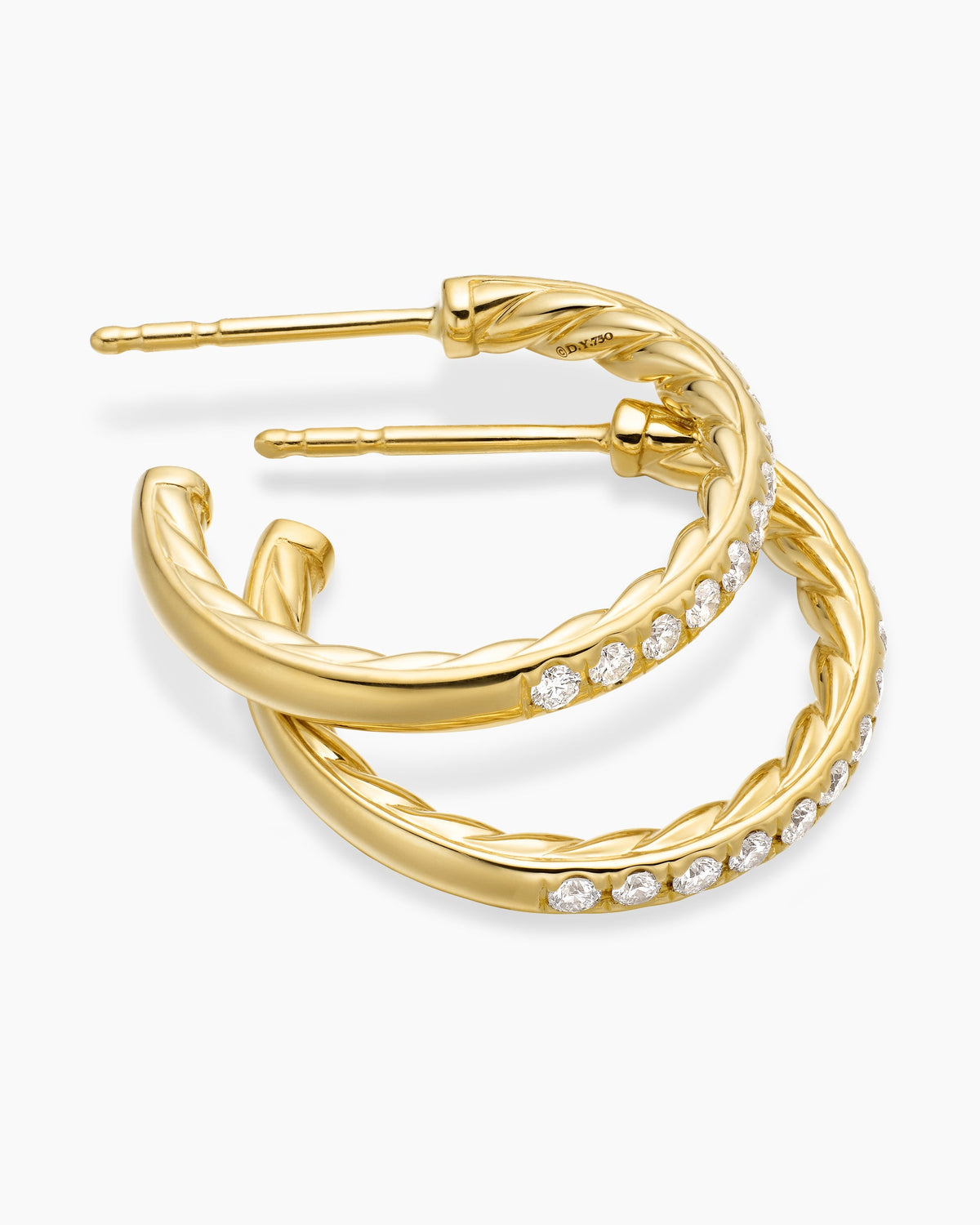 David Yurman Pavé Hoop Earrings David Yurman Women’s