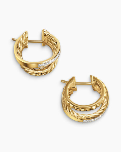 David Yurman Crossover Trio Multi Row Hoop Earrings David Yurman Women’s
