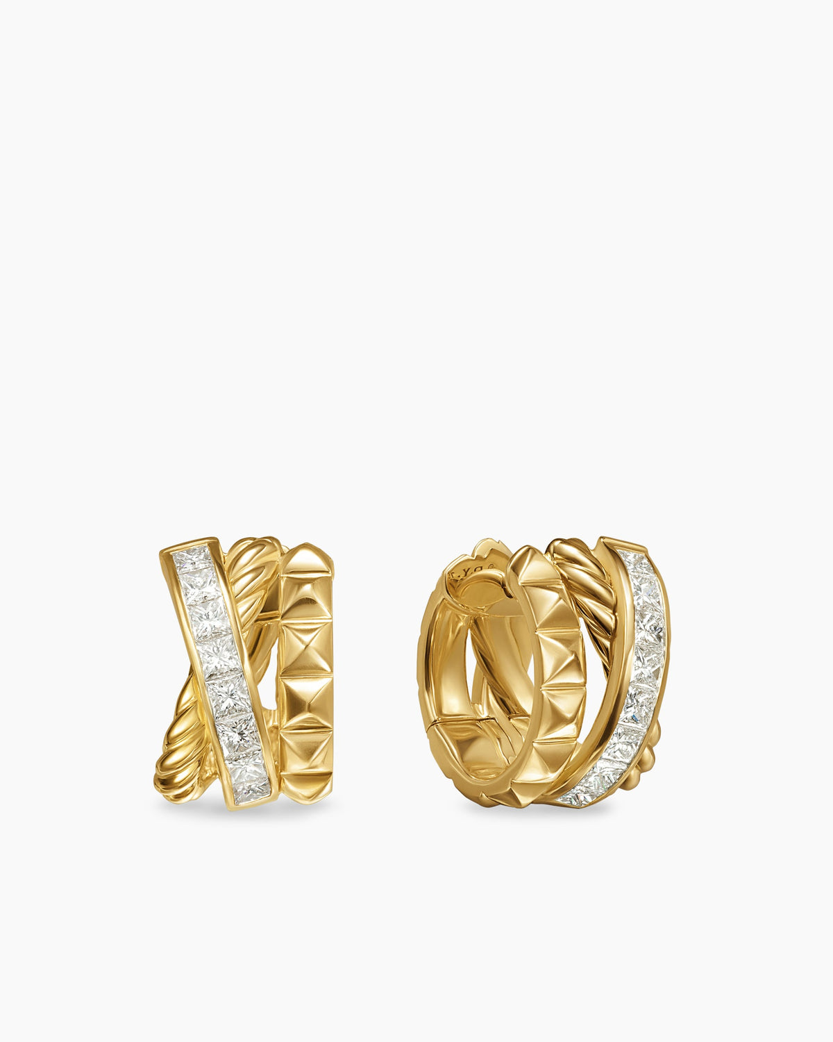 David Yurman Crossover Trio Huggie Hoop Earrings David Yurman Women’s