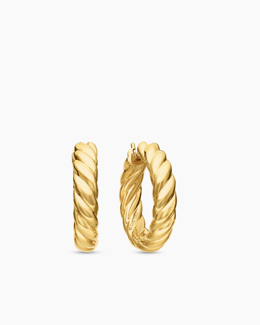 David Yurman Sculpted Cable Hoop Earrings David Yurman Women’s