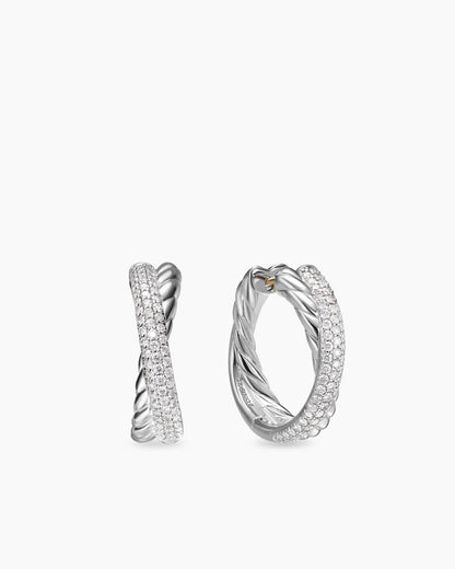 David Yurman Crossover Hoop Earrings David Yurman Women’s