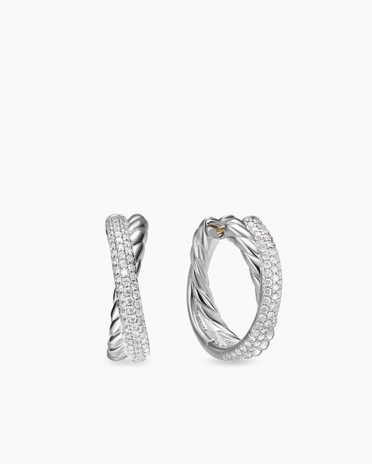 David Yurman Crossover Hoop Earrings David Yurman Women’s
