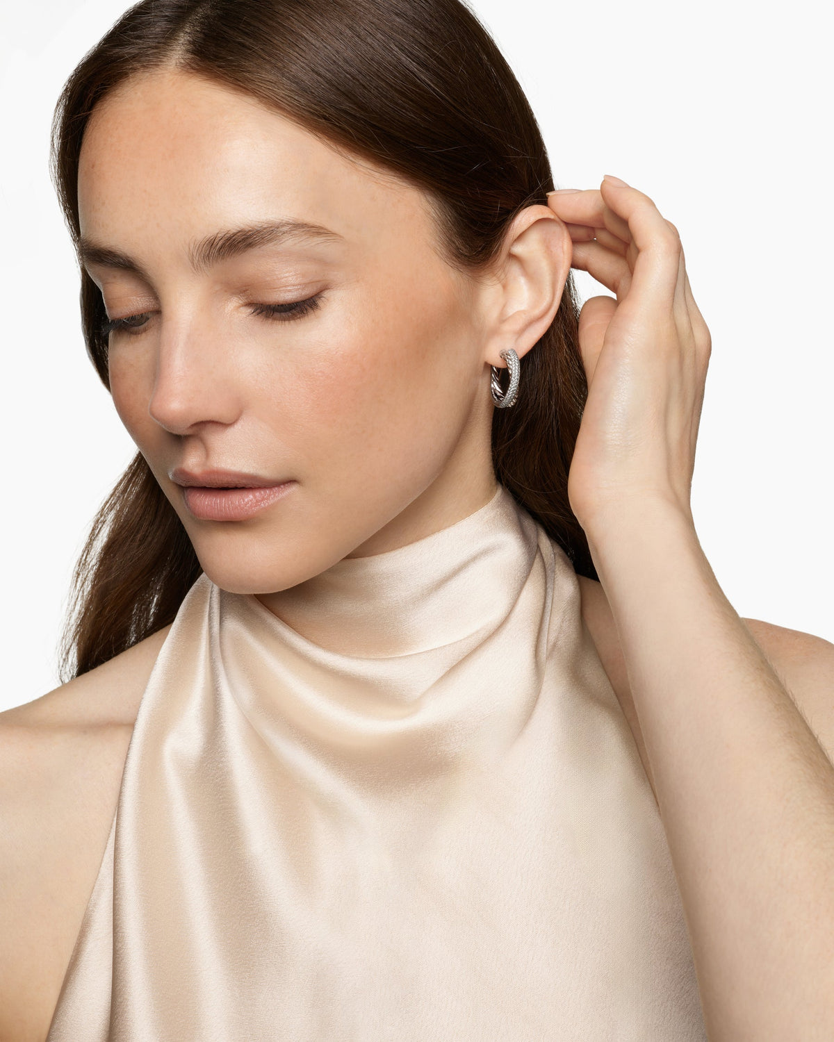 David Yurman Crossover Hoop Earrings David Yurman Women’s