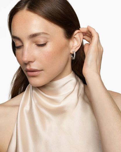 David Yurman Crossover Hoop Earrings David Yurman Women’s