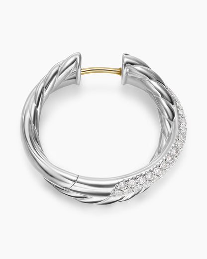 David Yurman Crossover Hoop Earrings David Yurman Women’s