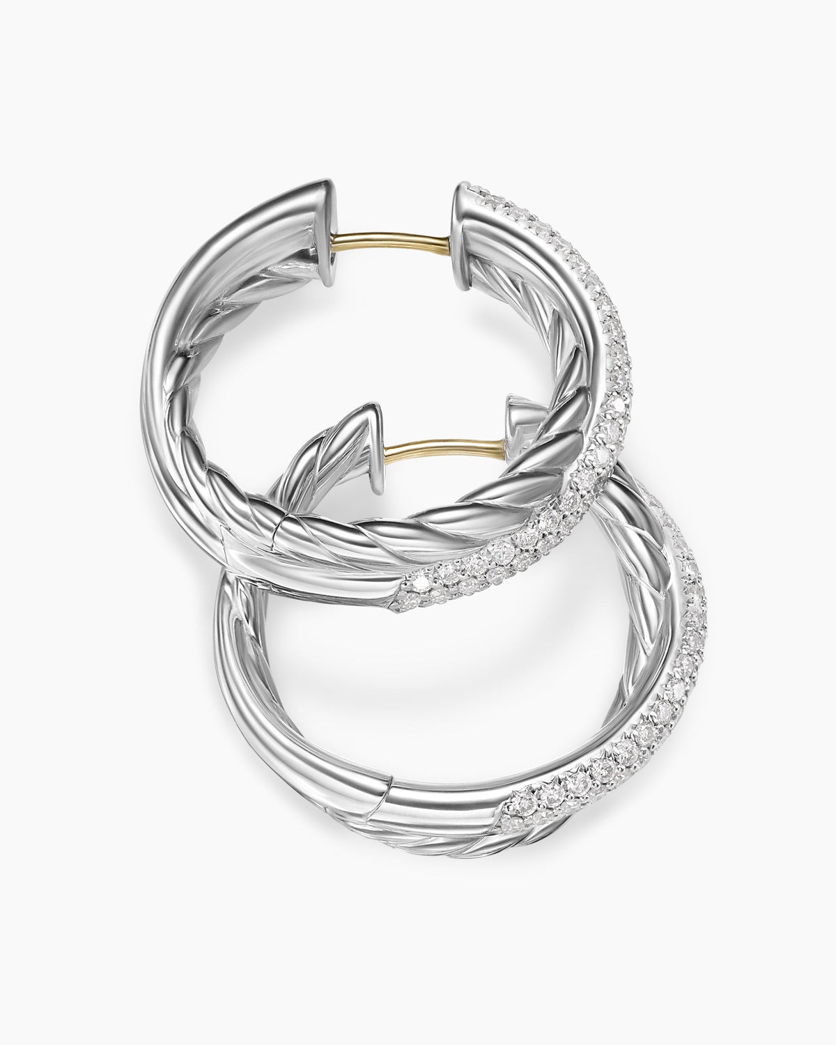 David Yurman Crossover Hoop Earrings David Yurman Women’s