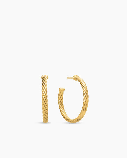 David Yurman Cablespira Hoop Earrings David Yurman Women’s