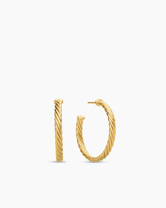 David Yurman Cablespira Hoop Earrings David Yurman Women’s