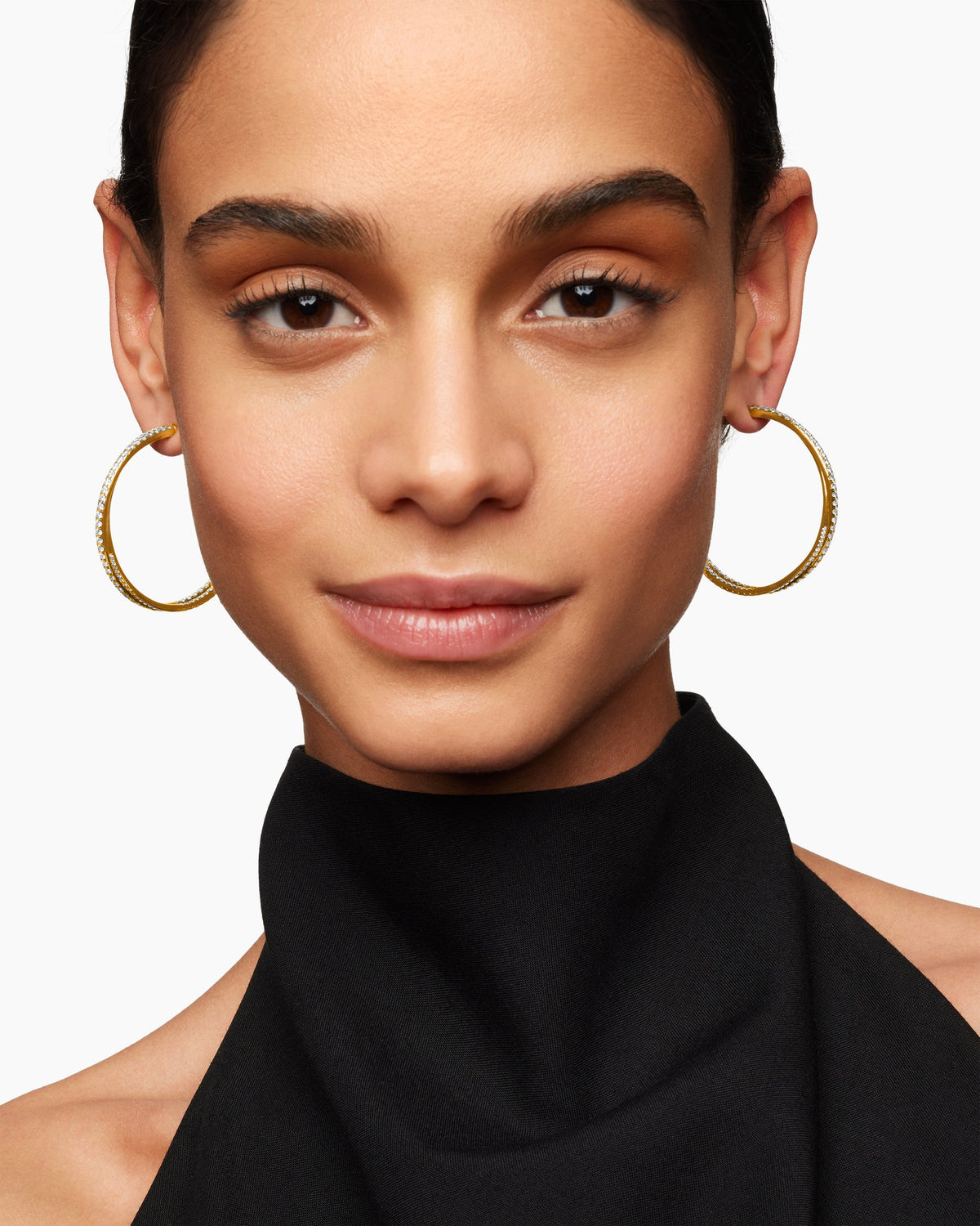 David Yurman Pavé Crossover Hoop Earrings David Yurman Women’s