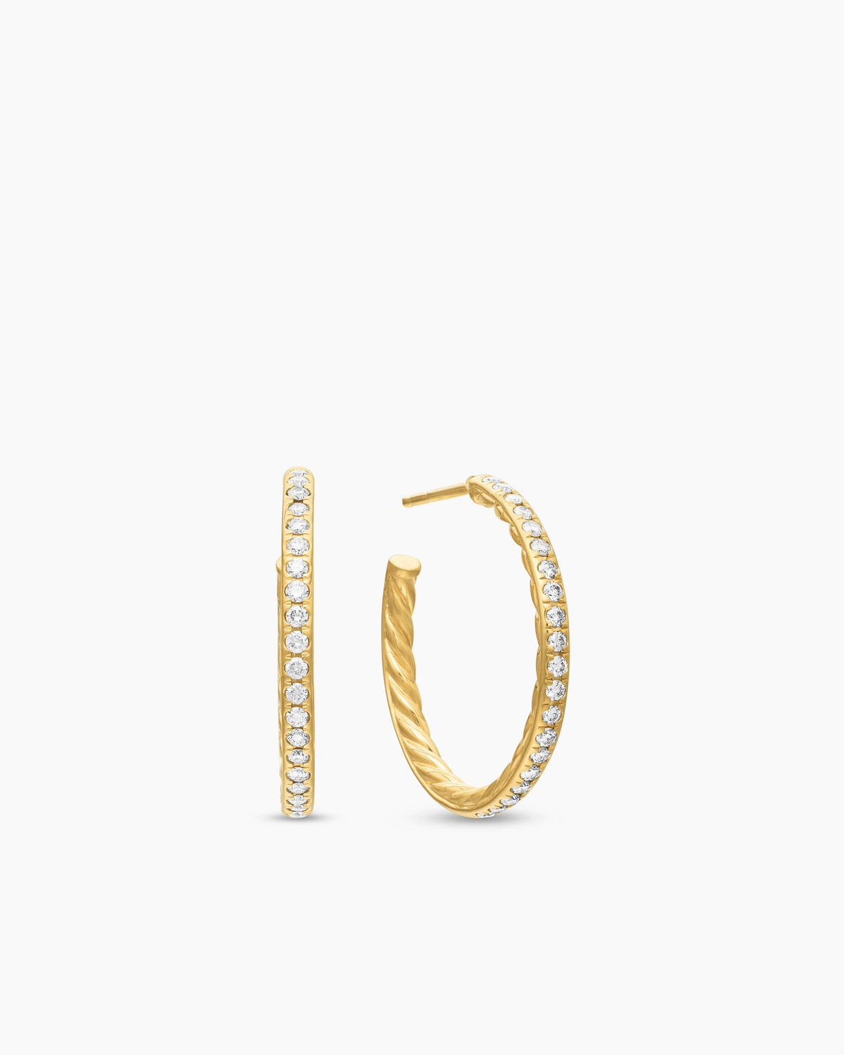 David Yurman Pavé Hoop Earrings David Yurman Women’s