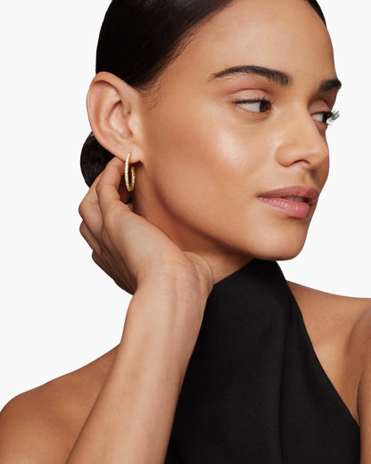 David Yurman Pavé Hoop Earrings David Yurman Women’s