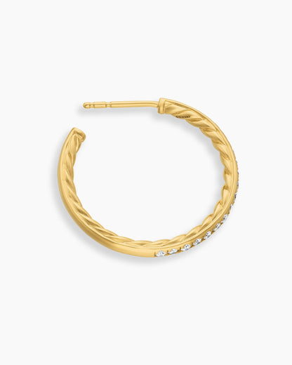 David Yurman Pavé Hoop Earrings David Yurman Women’s