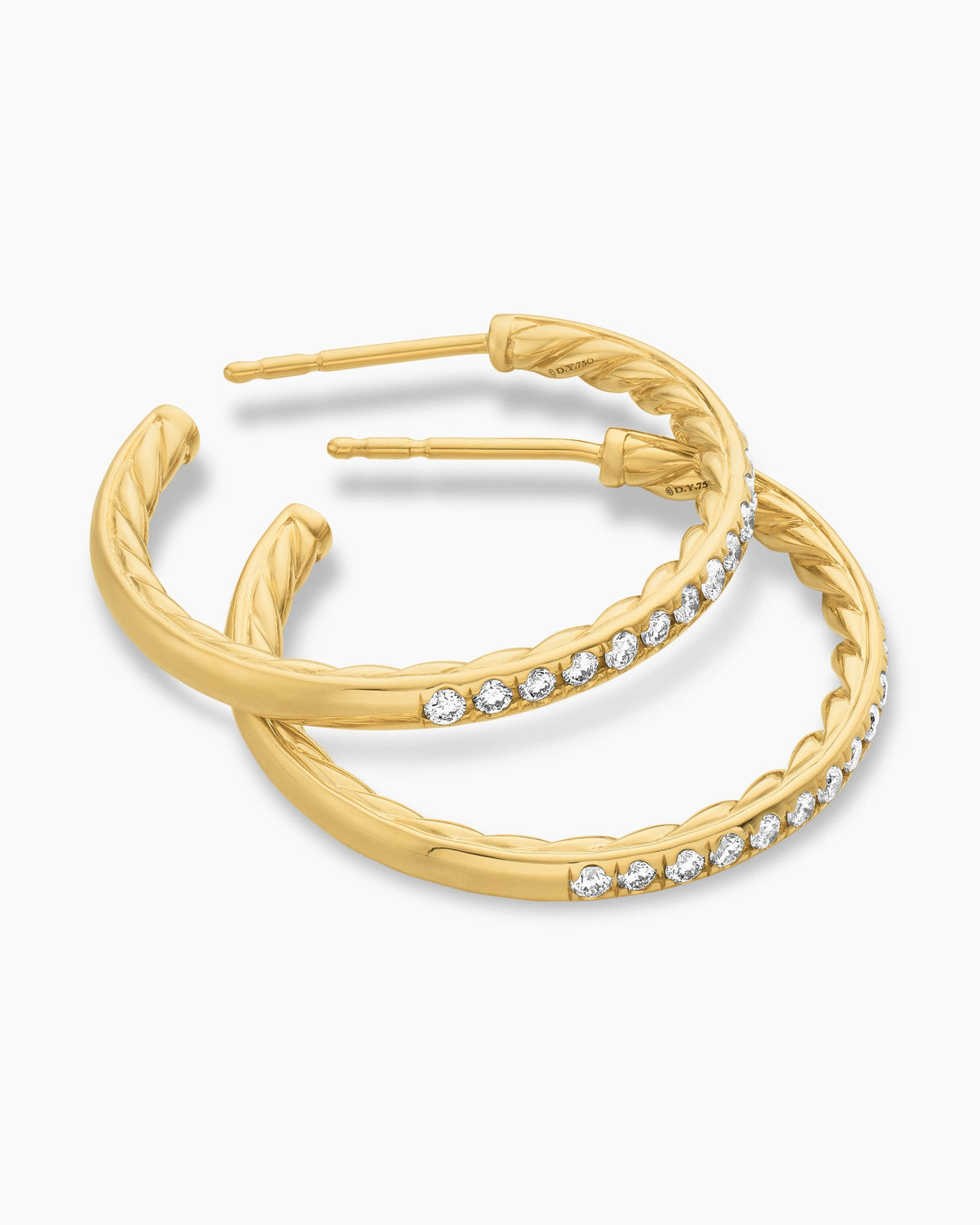 David Yurman Pavé Hoop Earrings David Yurman Women’s
