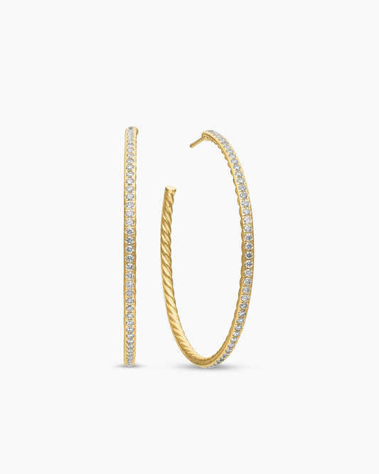 David Yurman Pavé Hoop Earrings David Yurman Women’s