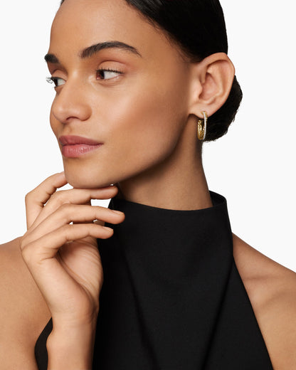 David Yurman Crossover Hoop Earrings David Yurman Women’s