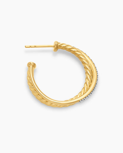 David Yurman Crossover Hoop Earrings David Yurman Women’s