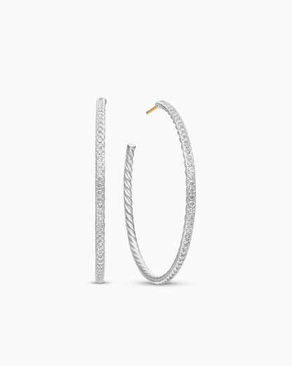 David Yurman Pavé Hoop Earrings David Yurman Women’s