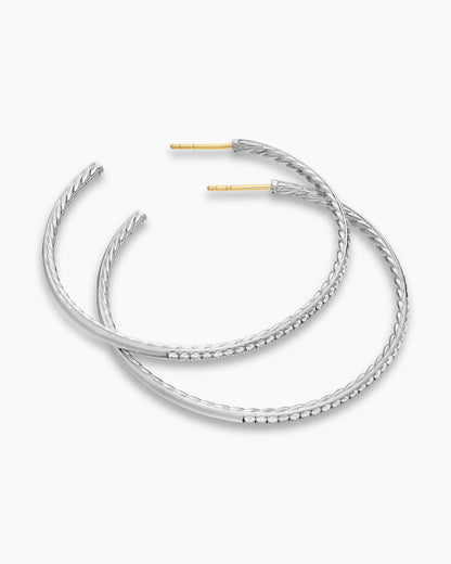 David Yurman Pavé Hoop Earrings David Yurman Women’s