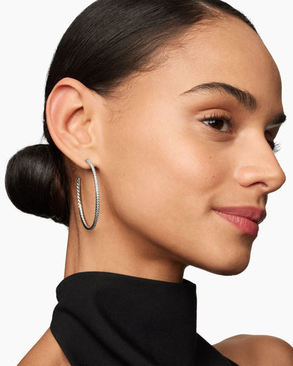 David Yurman Pavé Hoop Earrings David Yurman Women’s