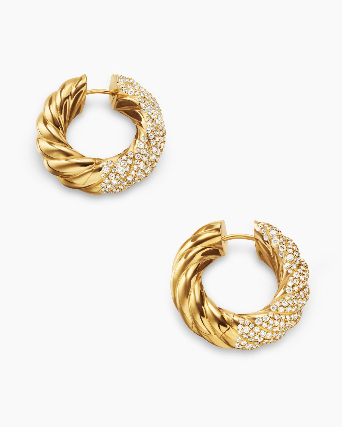 David Yurman Sculpted Cable Hoop Earrings David Yurman Women’s