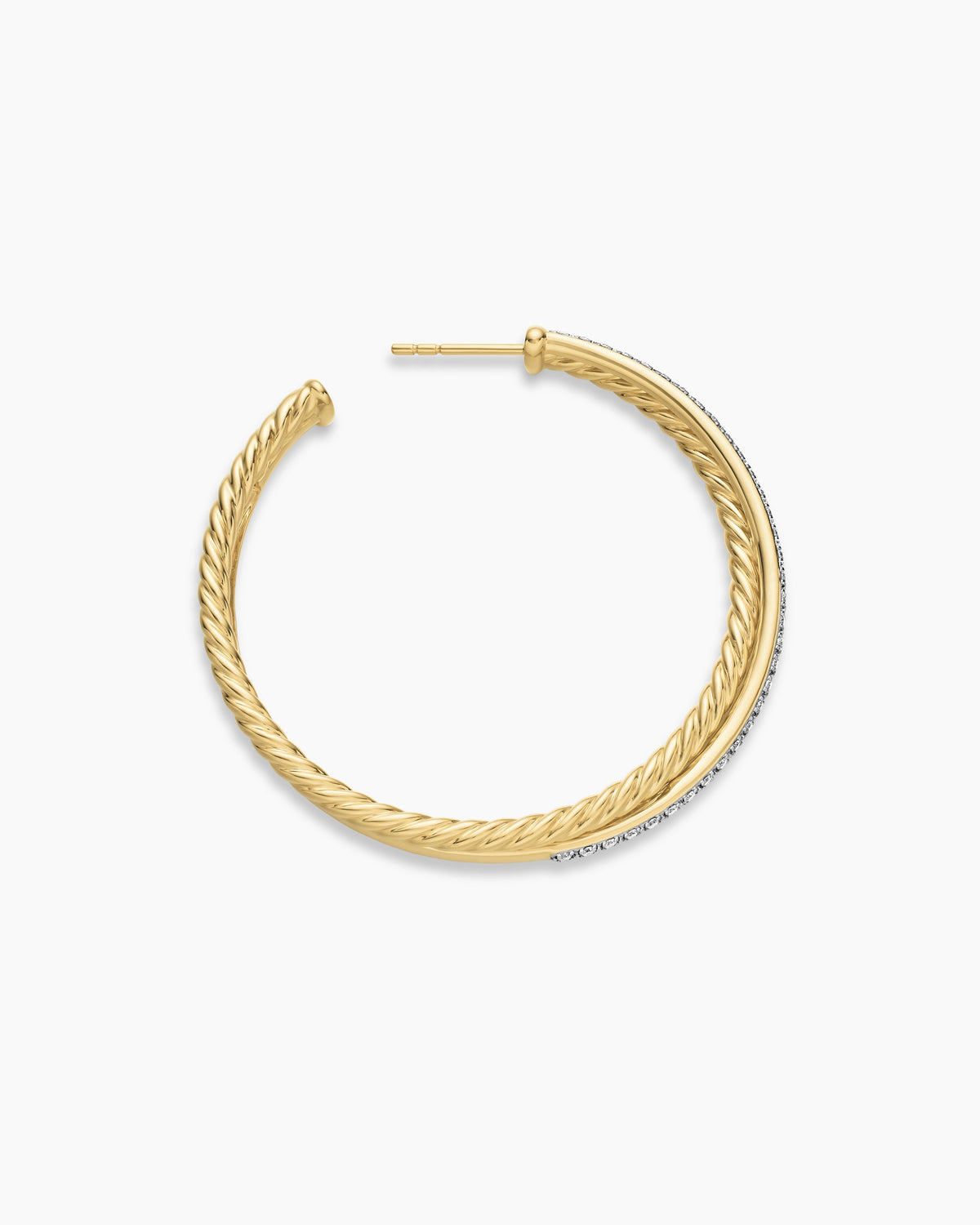 David Yurman Crossover Hoop Earrings David Yurman Women’s